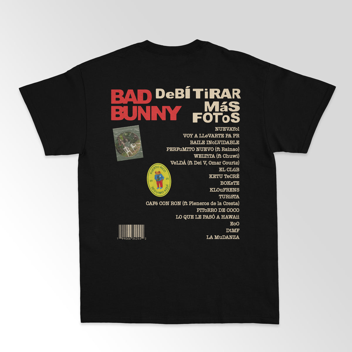 Debi tirar mas fotos Bad bunny t-shirt