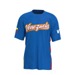 Venezuela tshirt azul con logo en pecho