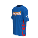Venezuela tshirt azul con logo en pecho