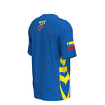Venezuela tshirt azul con logo en pecho