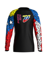 Puerto Rico y Venezuela Un Encuentro de Culturas Jersey Full Print de Sublimación