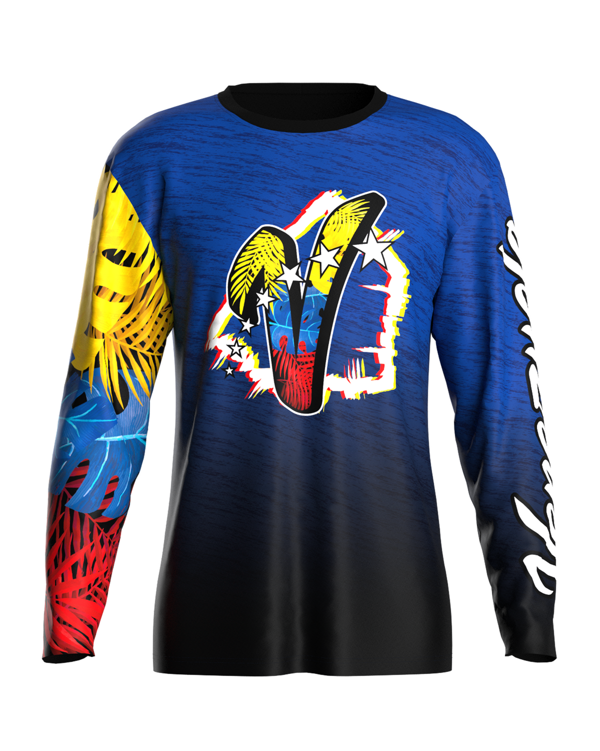 Jersey de Sublimación Azul con Escudo de Venezuela: Estilo que Inspira Pasión