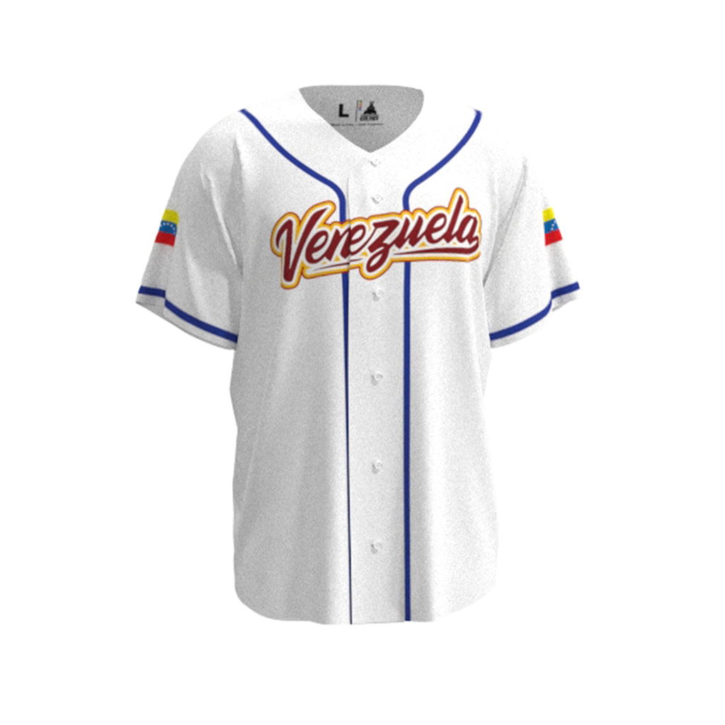 Venezuela Baseball 2026 Jersey clasico mundial Blanca