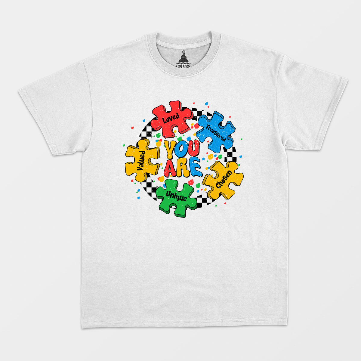 Autism Awareness white tshirt